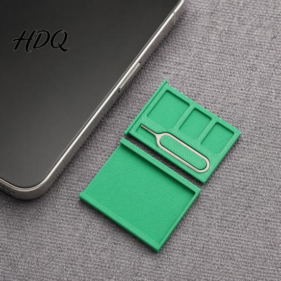 Portable SIM Card Box 2Pcs 3D Printed One-Piece Storage Box Multi-slot Case