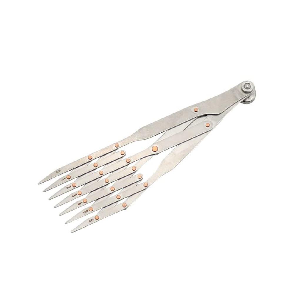 Equally Spacing Sewing Gauge Quick Mark Stainless Steel Space Divider Auxiliary Tool 5/7/11 Teeth Isometric Divider Ruler