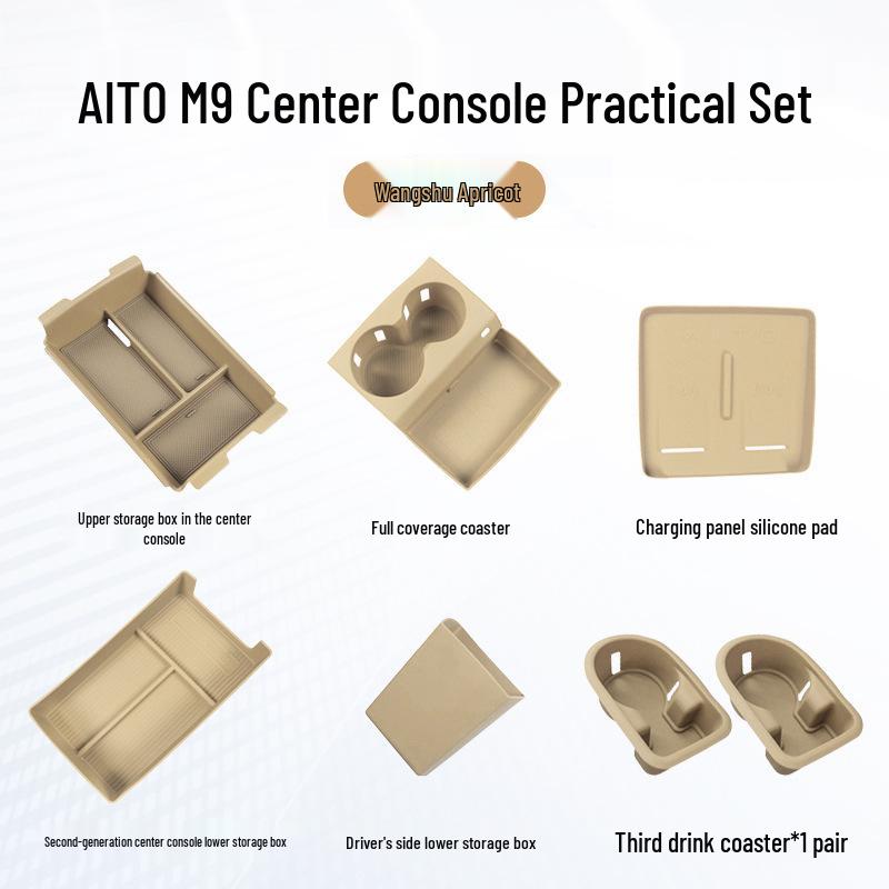 AITO M9 Silicone Anti-slip Wireless Charging Pad for Car Interior Modification