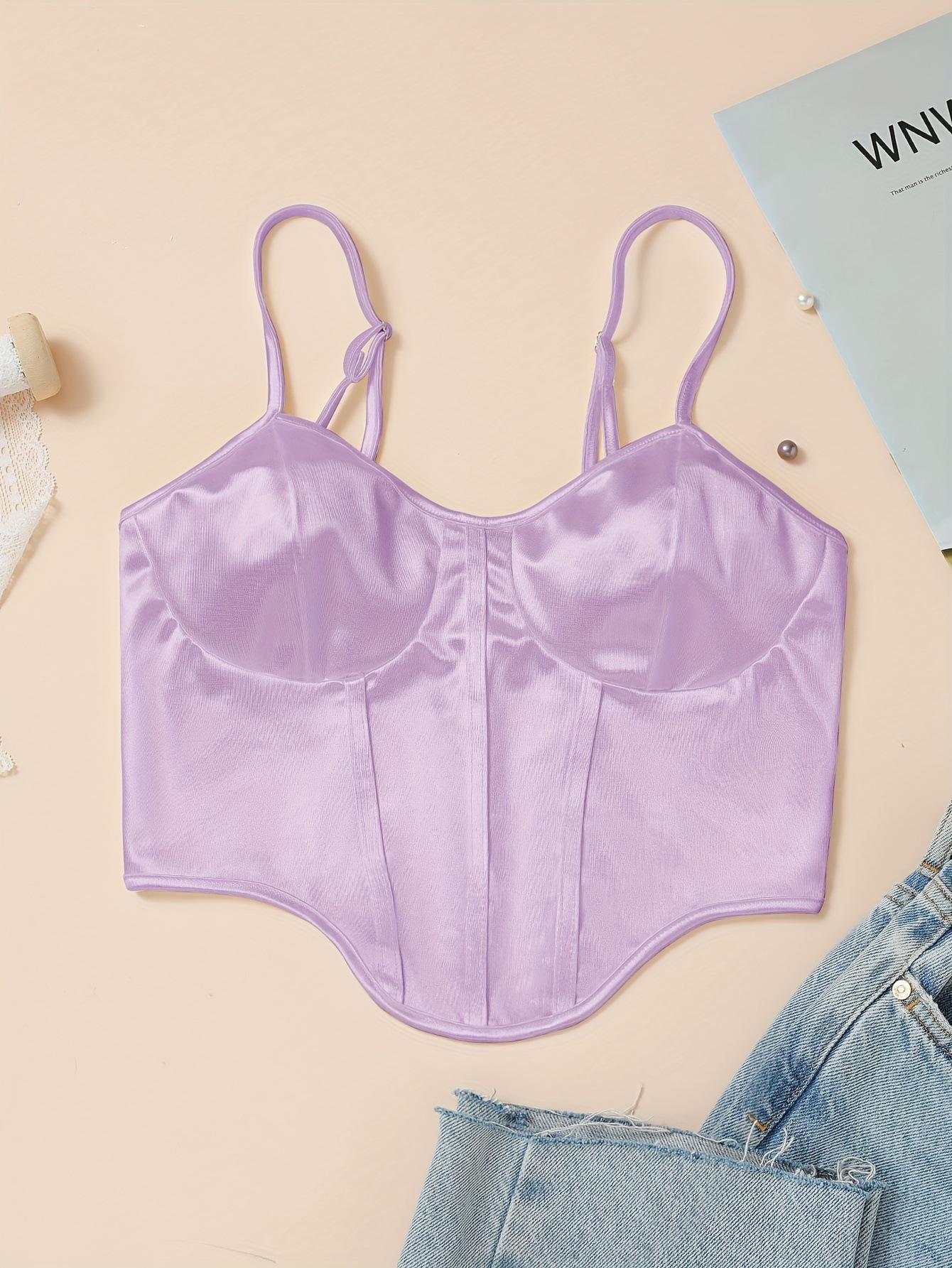 

Повседневная майка с v-образным вырезом, укороченные топы, женские летние майки, однотонные камзолы, модная женская укороченная жилетка без рукавов Y2k L светло-фиолетовый