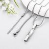 Dletay Men's Twisted Bar Cremation Pendant, Memorial Necklace, Cremation Urn, Memorial Jewelry