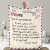 Grandma Soft Fleece Blanket 55x70 Inch Mothers Day Gift Cozy Plush Throw