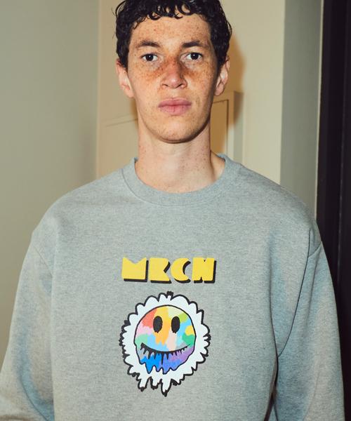 Mister Child Rainbow Smile Sweatshirt Gray L