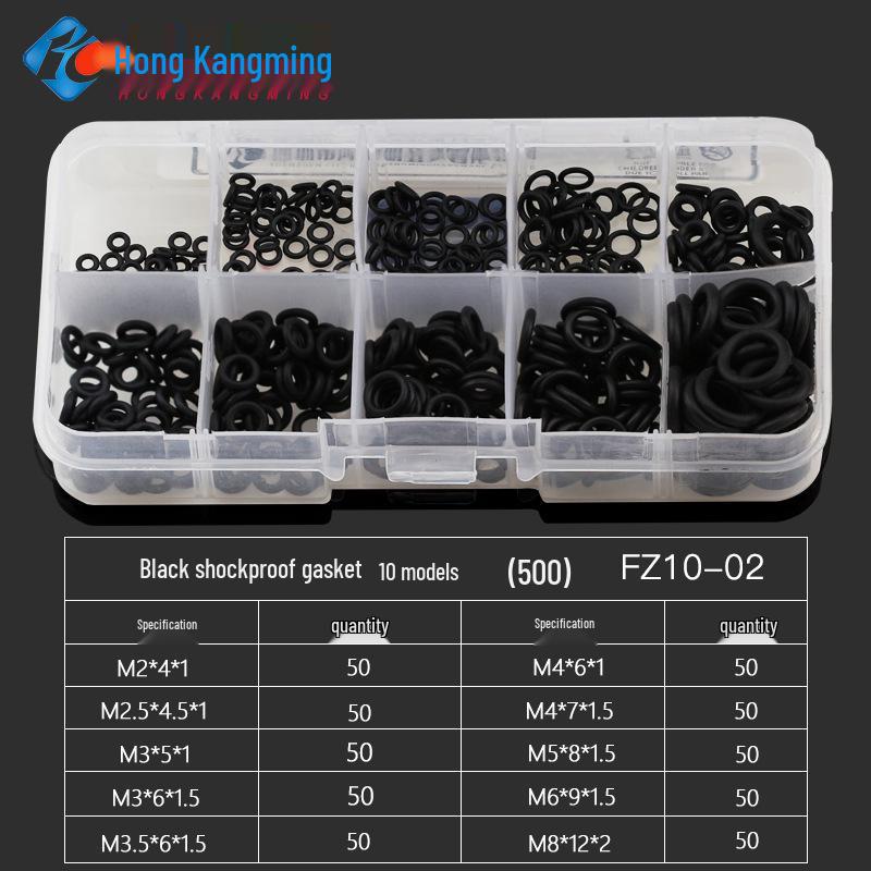 Rubber Anti-Vibration Seal & Enlarged Insulating Gasket Kit with Nylon O-ring and Stainless Steel Washers (M2/M3/M4)