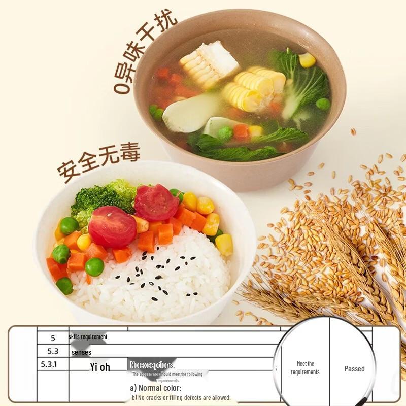 Platinum Chef Food-Grade Rice Husk Disposable Bowls