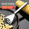 2 Pcs Stainless Steel Peelers Corn Remover Kitchen Household Corn Peeler Fishing Tool