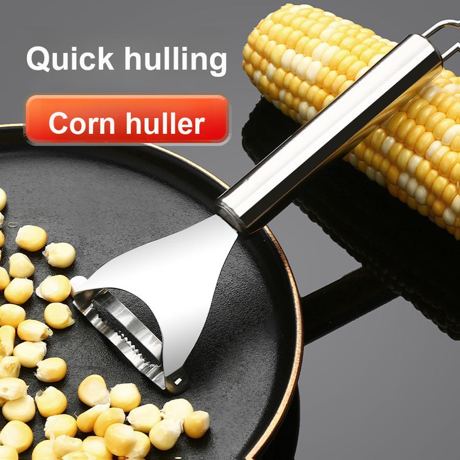 2 Pcs Stainless Steel Peelers Corn Remover Kitchen Household Corn Peeler Fishing Tool