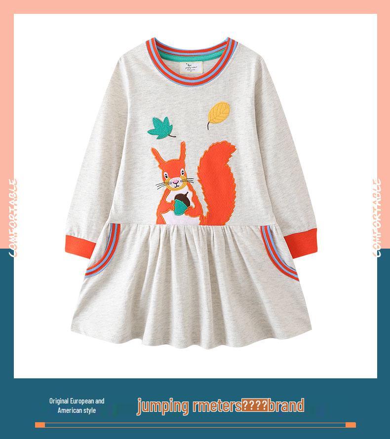 Autumn Long-Sleeve Princess Dress for Girls - European & American Style