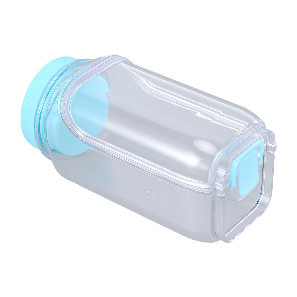 Side Opening Salad Jar Reusable Plastic Microwave Dishwasher Safe Vertical Layering Salad Container with Leak Proof