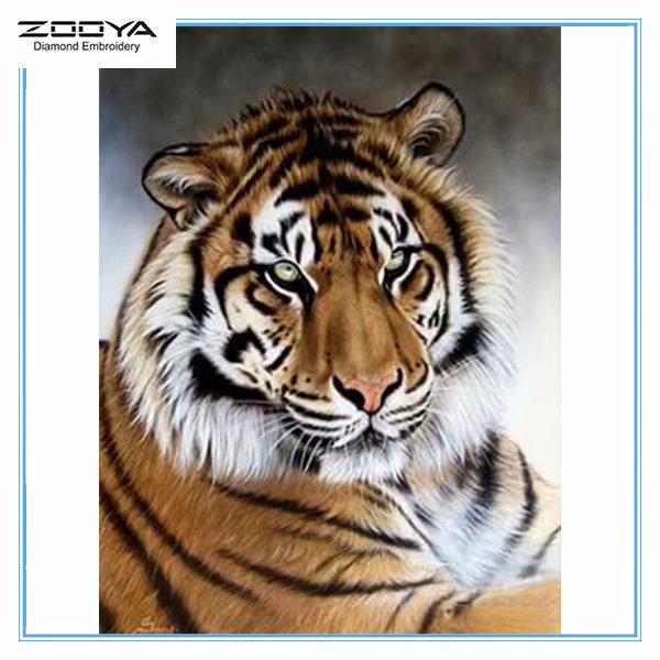 

ZOOYA DIY 3D Алмазная вышивка Крестиком Главная Декор Тигр