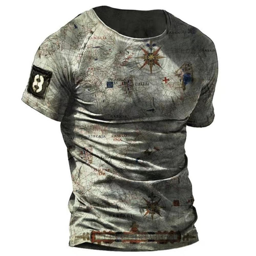 Vintage trička pro muže 3D tisk Klasické Eu/Us Pánské tričko Street volné 6xl Top tričko Pánské oblečení oversize Pánské košile