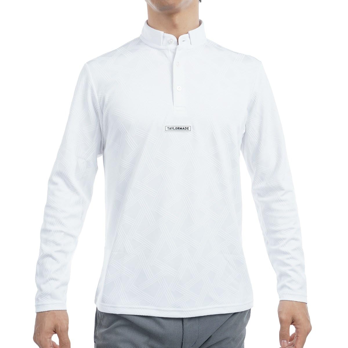 

TaylorMade Unite Color Long Sleeve Polo Shirt, White, Size M, Men s, 2024FW, UN351
