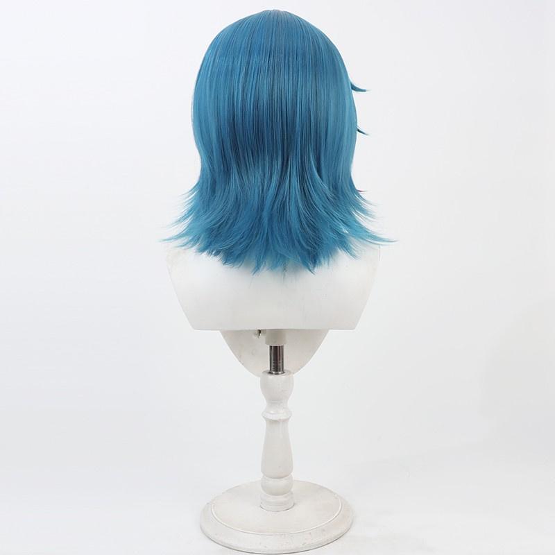 New Jinx Cosplay Wig Arcane Season 2 Ball Dance Party Short Blue Heat Resistant Synthetic Hair Anime LOL Role Play Wigs + WigCap