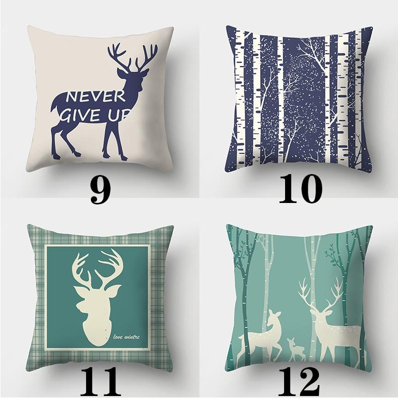 Creative Elk Cushion Covers Deer Pillowcases In the Forest Square Sofa Pillowcases Home Decor Pillowcases