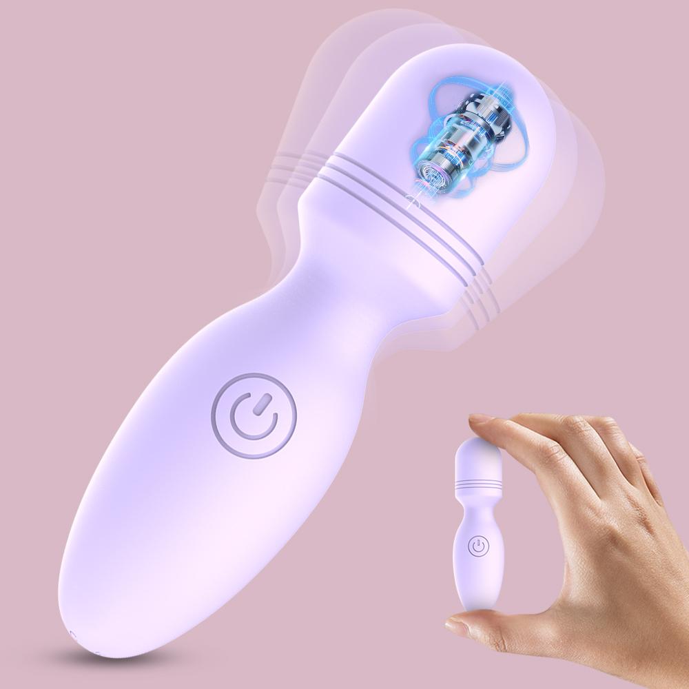 Mini AV Wand Massager Vibrator Sex Toy for Women Clit Stimulator Silicone Vibrators 10 Frequency Vibration Sex Toys Women