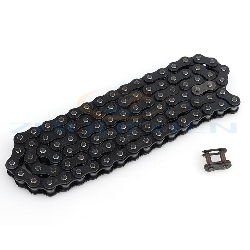 Motorcycle 428 Black Gold Chain 94/102/132/140L Links Fit For 50cc-250cc ATV Quad Pit Dirt Bike Go Kart Metal Motorcycle Parts