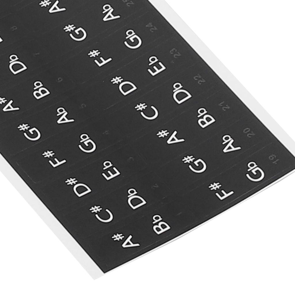 Pianonyckelklistermärke Elektronisk orgel Tangenter Genomskinlig Notation Klistermärke Dekoration