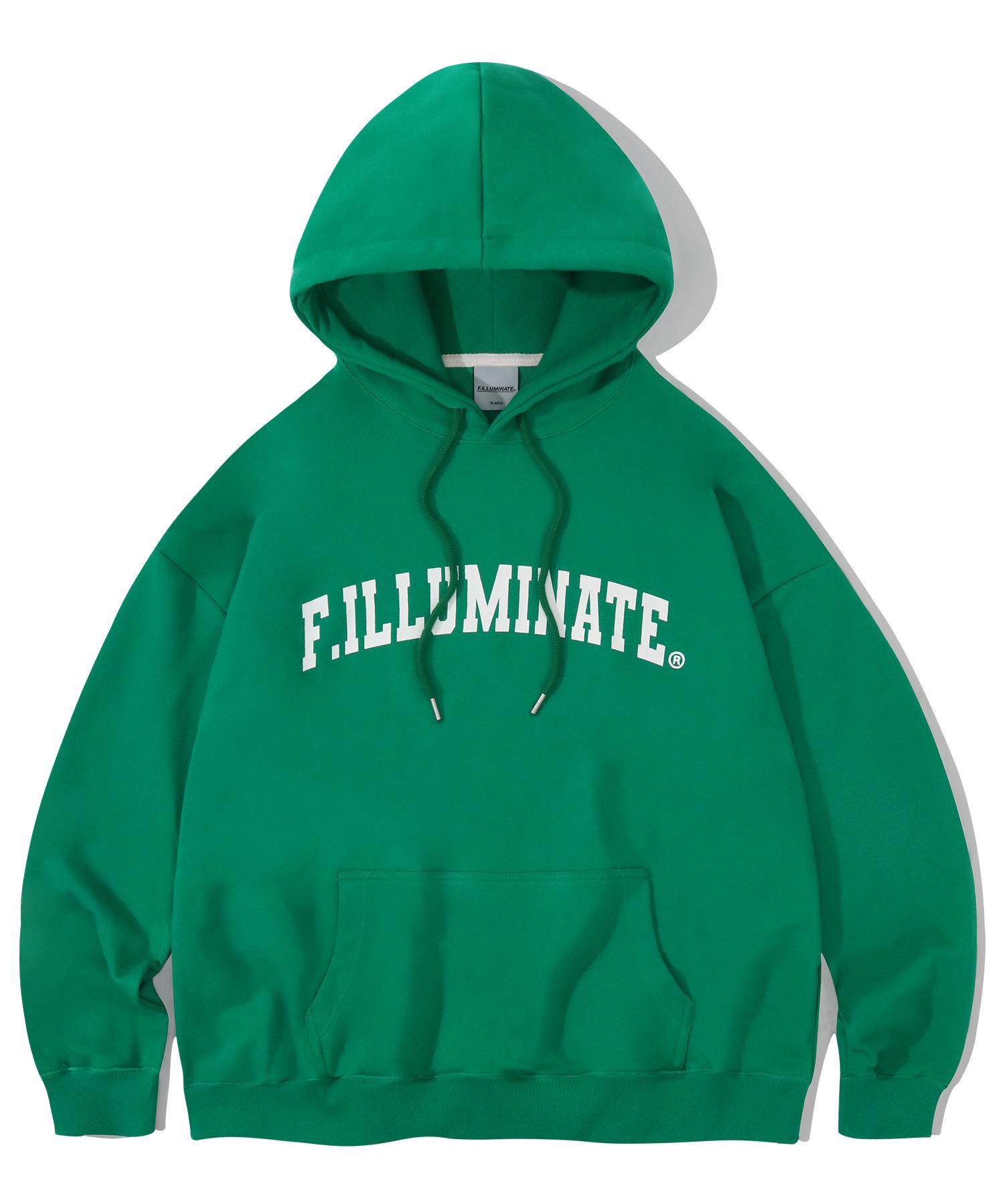 Illuminate Oversized Arch Logo Hoodie - Light Green Light Green/L
