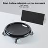 6pcs Silent Wheels Abdominal Exercise Board PP Workout Skateboard Fitness Slider Board  Ab Workout