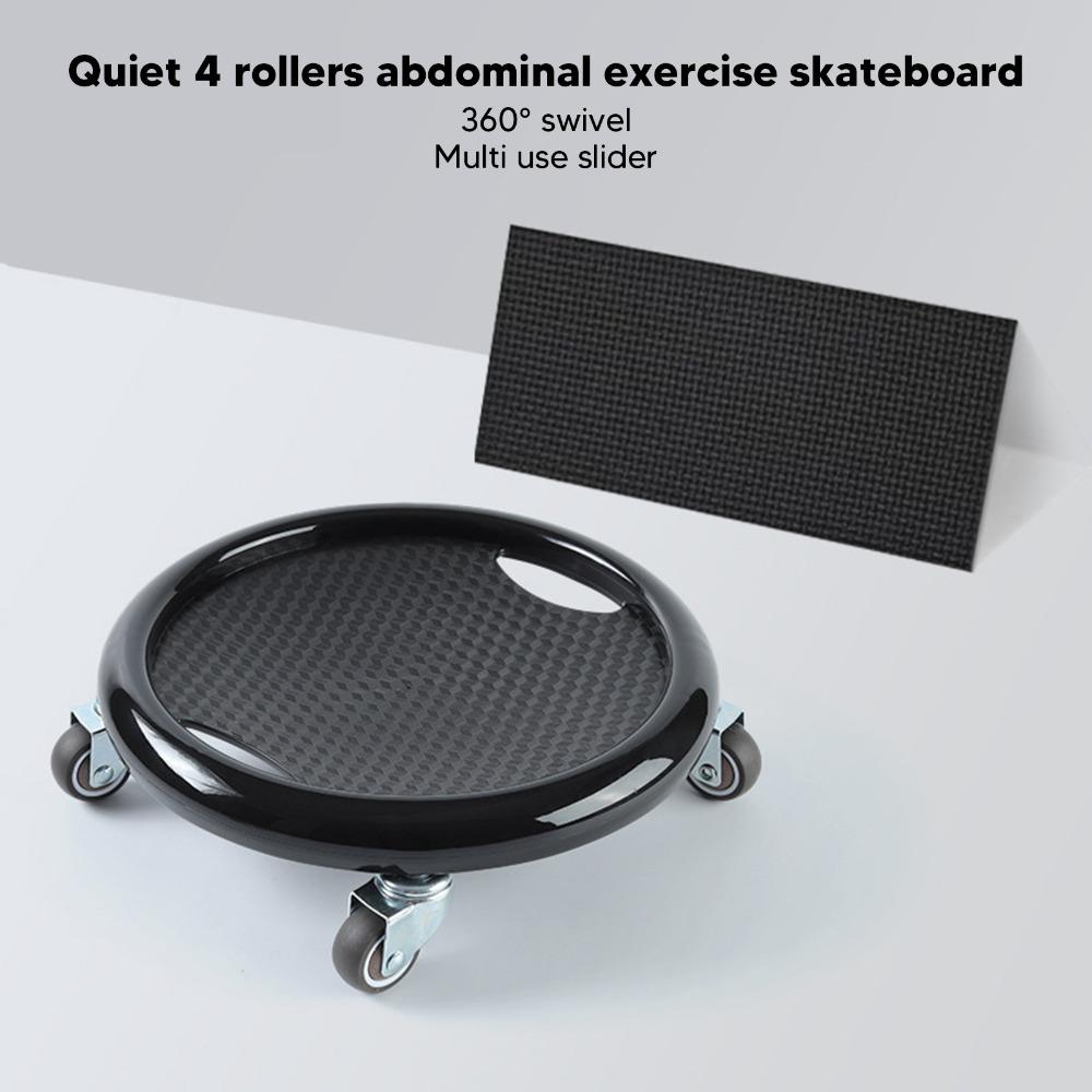 6pcs Silent Wheels Abdominal Exercise Board PP Workout Skateboard Fitness Slider Board Ab Workout