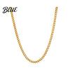 Minimalist Necklace Chain for Men Women Black Thin