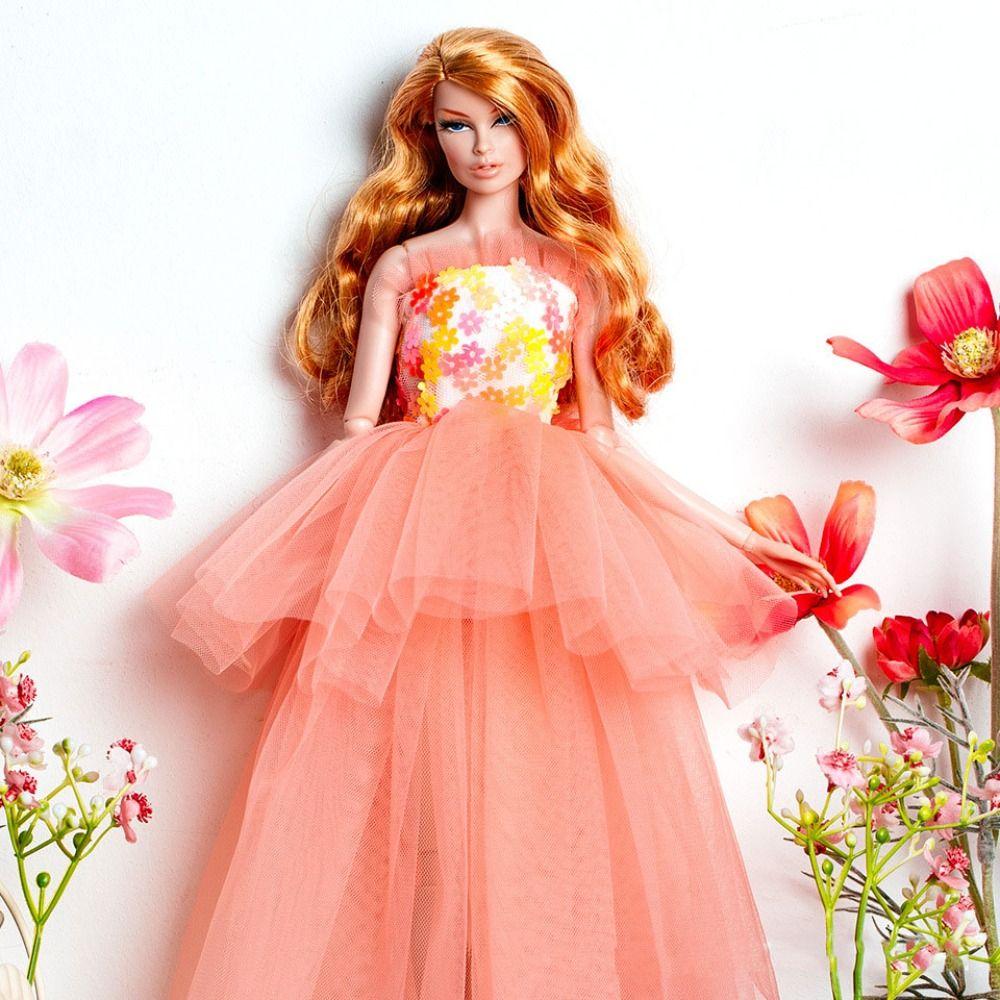 Luxury Pink Lace Dresses Doll Dresses Clothes Suit for 1/6 BJD 30cm Supermodel Dolls