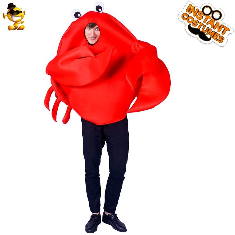 Adult big girl big boy couple funny spoof crab costume cute animal cosplay party costume