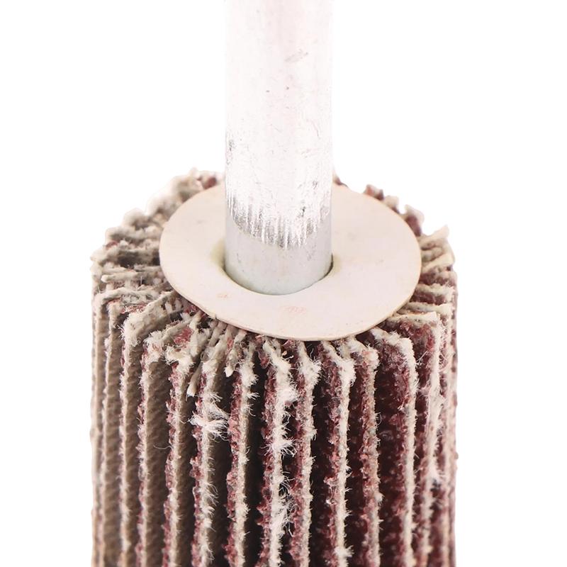 3Pcs 80 Grits Alumina Particles Flap Wheel Sanding Paper Flap Wheel For Removing Rust Deburring Grinding Polishing Flat