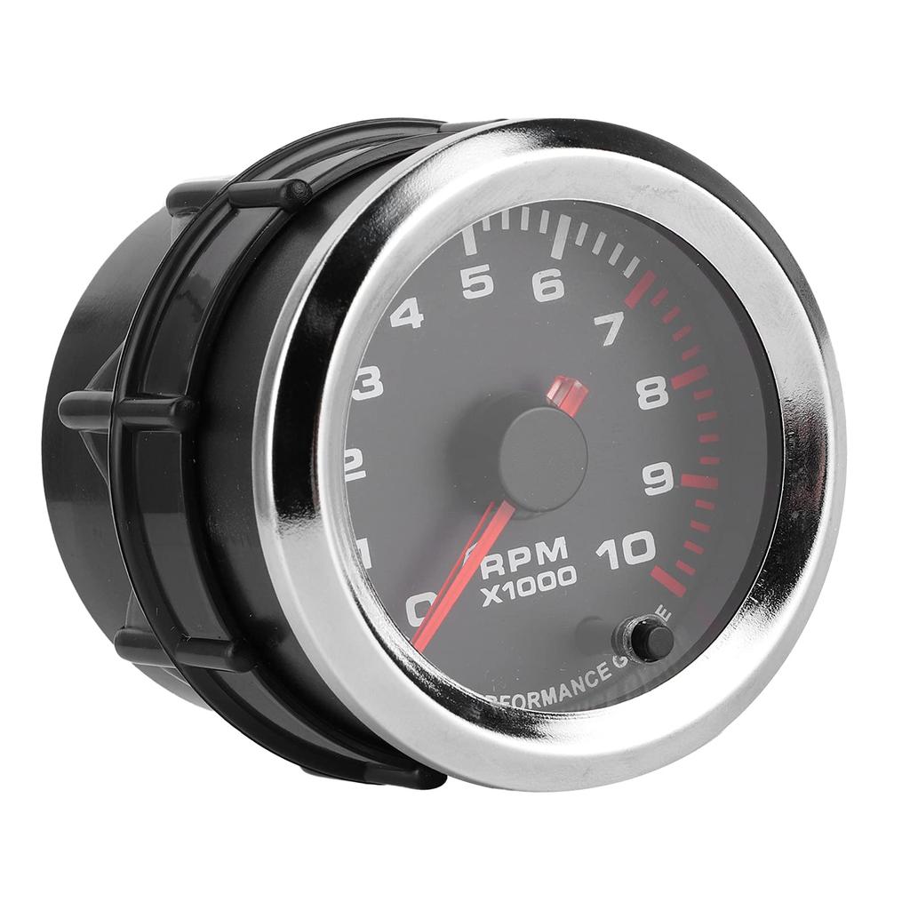 KIMISS Tachometer, 52mm/2" Universal 7 Color Tachometer Revometer Measuring Range 0-10000RPM