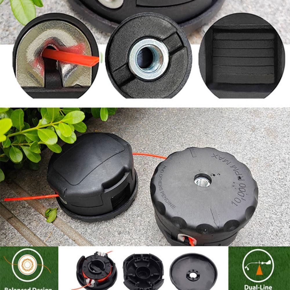 Plastic Grass Trimmer Head M10x1.25 Brush Cutter Head New Garden Tool Accessories Lawn Maintenance
