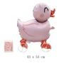 1Pcs Cartoon Animal Foil Balloon, Walking Standing Balloon With Wheels, Kids Birthday Party Decor, Baby Shower Accessories