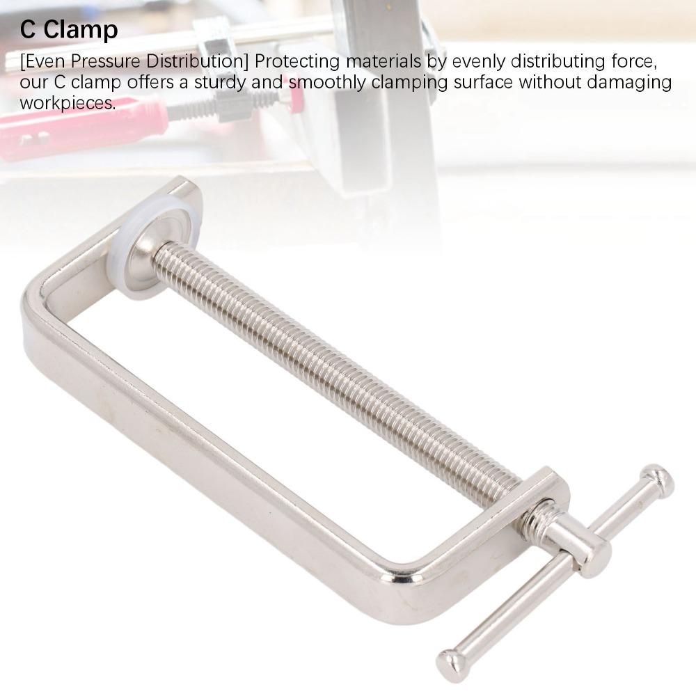 Stainless Steel Heavy Duty Clamp Soft Rubber Pad Quick Release Clamp For Woodworking