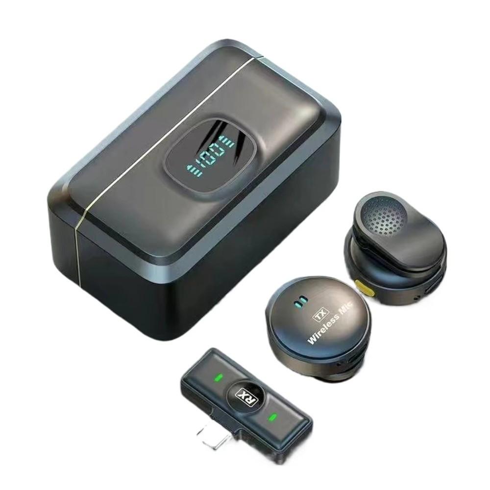 Noise Cancellation Lavalier Microphone Magnetic Digital Microphone Vlog Recording