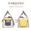 New Large Capacity Foldable Double Shoulder Cat Bag for Outdoor Use, Portable Single Shoulder Pet Bag with Diagonal Cross