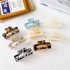 10.5cm Korean Leopard Woman 4.1Inch Clamp 8 Color Tortoise Luxury Rectangle Big Large Jumbo Acetate Hair Jaw Clip Claw for Thick
