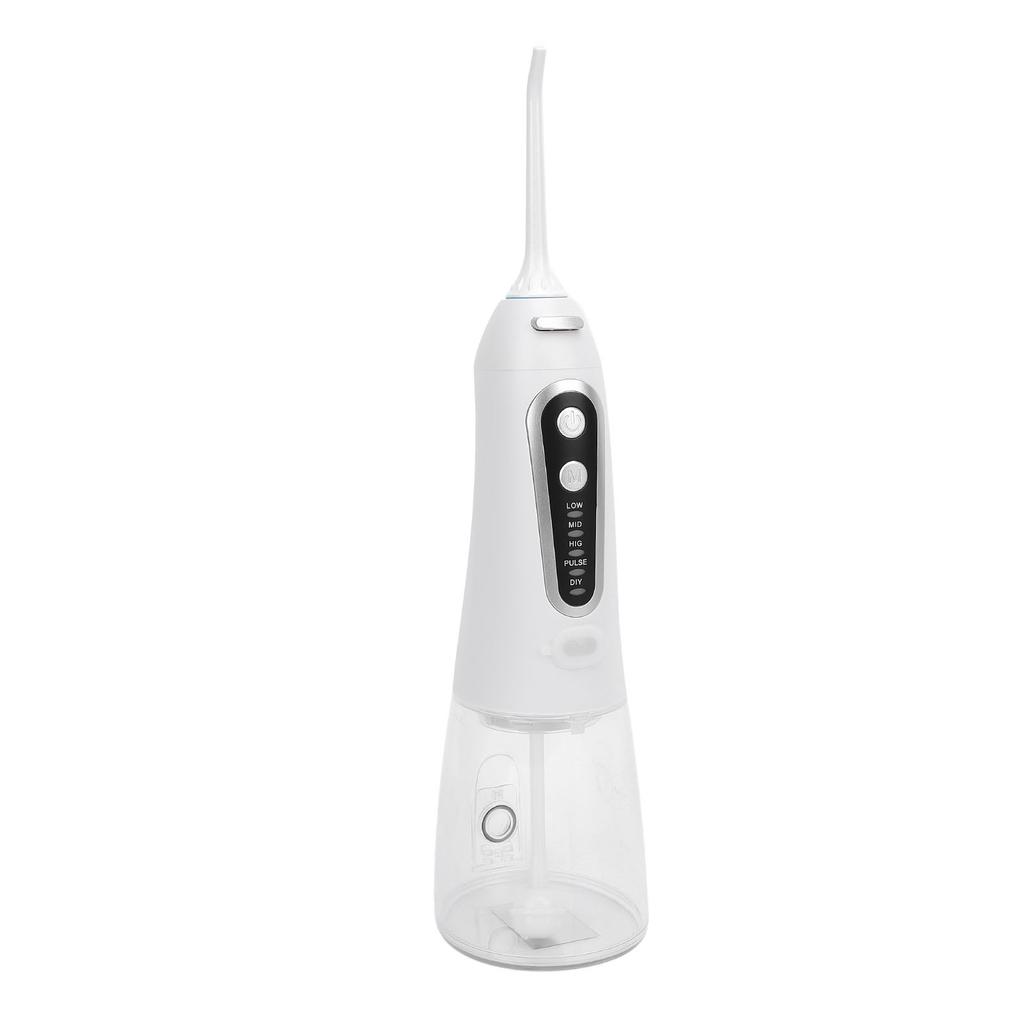 Cordless Water Irrigator 300 ML 110psi 5 Mode IPX8 Water Proof Oral Irrigator with 5 Replacement Nozzles