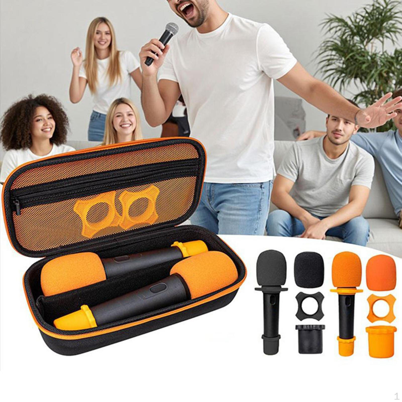 

Storage Box Hard Carrying Case Portable Cases s Cover Waterproof Cordless Mic Bag