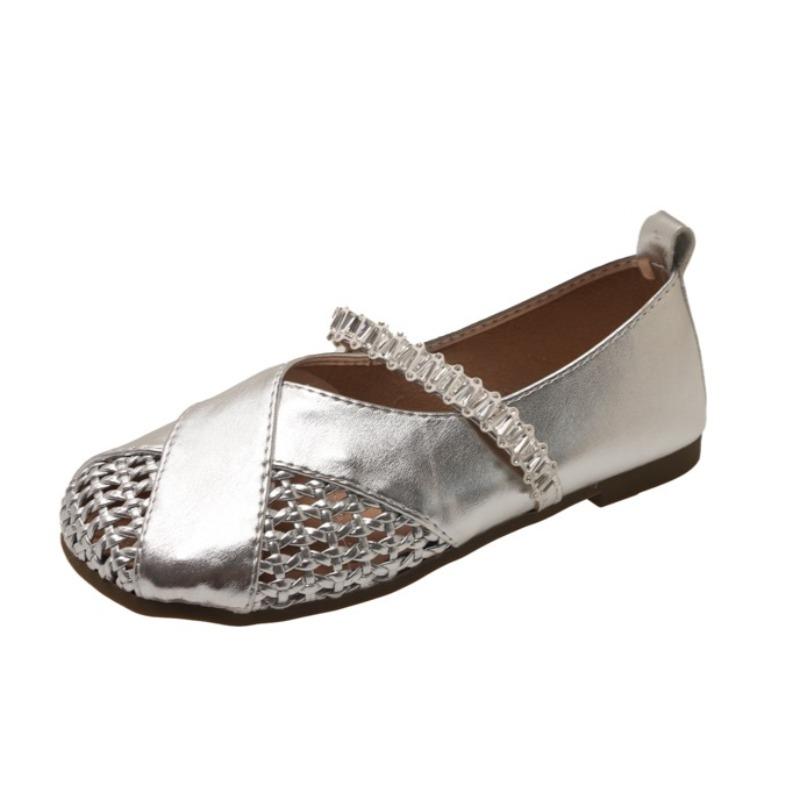 Fashion Crystal Women Hollow Flats Soft Shoes Designer Luxury Shallow 2025 Autumn Sandals Fashion Casual Sneakers Running Zapatos Mujer