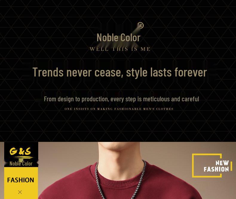 Premium American Style Heavyweight Embroidered Round Neck Men's Winter Hoodie with Velvet, Loose Fit Casual Pullover.