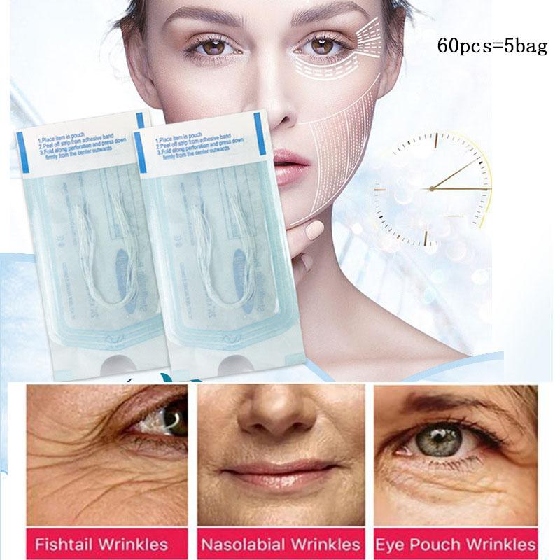 60 Stück multifunktionaler Anti-Aging-Faden, Anti-Falten-Gesichtsfüller, einfarbig, breite Anwendung