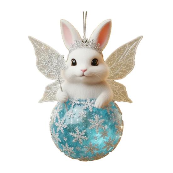 

Рождественское животное украшение 2D акриловое дикое животное на шаре подвесные украшения для зимы A