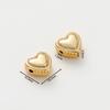 5pcs/lot 14K/18K Gold Plated Brass Love Heart Spacer Beads Handmade DIY Bracelet Jewelry Accessories Beaded Material Findings