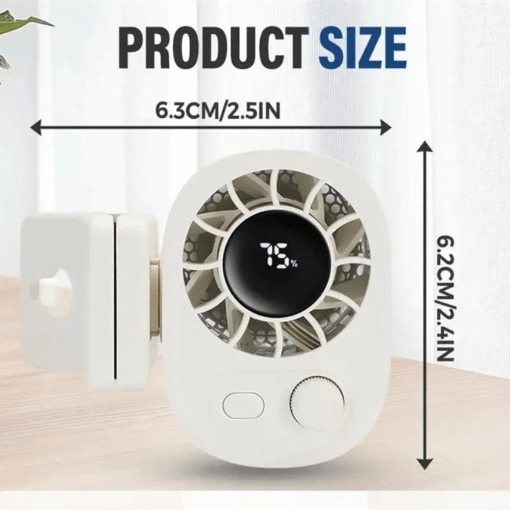 360° Rotatable Car Clip-On Fan Rechargeable USB Fan Portable Mini Fan Outdoors