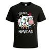 Fleece Frohe Weihnachten lustiges süßes Schaf Weihnachten Herren Xmas T-Shirt Witz-T-Shirt Oberteil