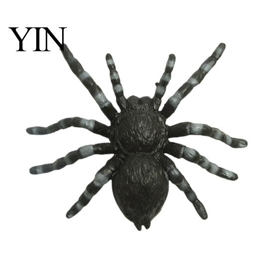 Gedetailleerd Spinnenornament voor Display Realistisch Beeldje, Levensgetrouw Nep Vogelspin Figuur, Plastic Dierlijk Arachnide Model Halloween Grappen Props,