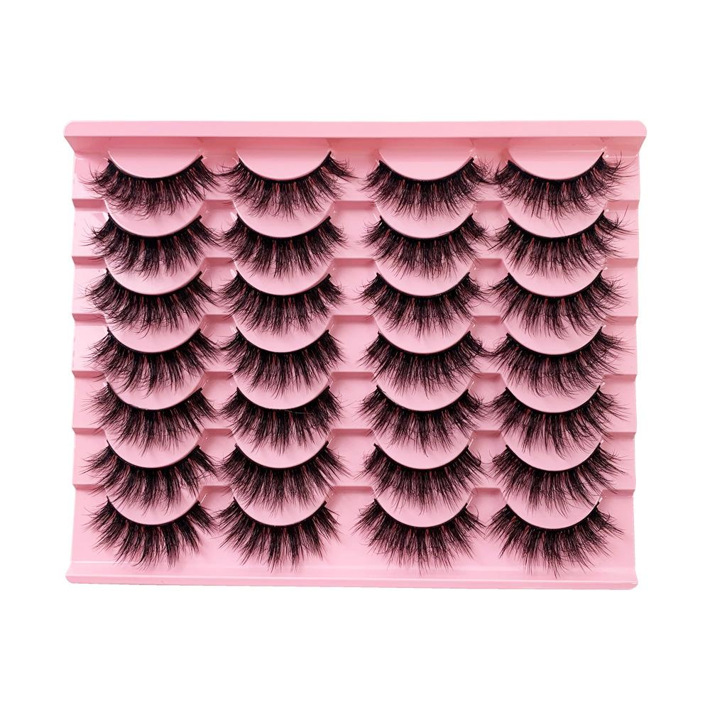 3D false eyelashes 7 pairs of thick natural three-dimensional curled fluffy simulated pair of eyelashes