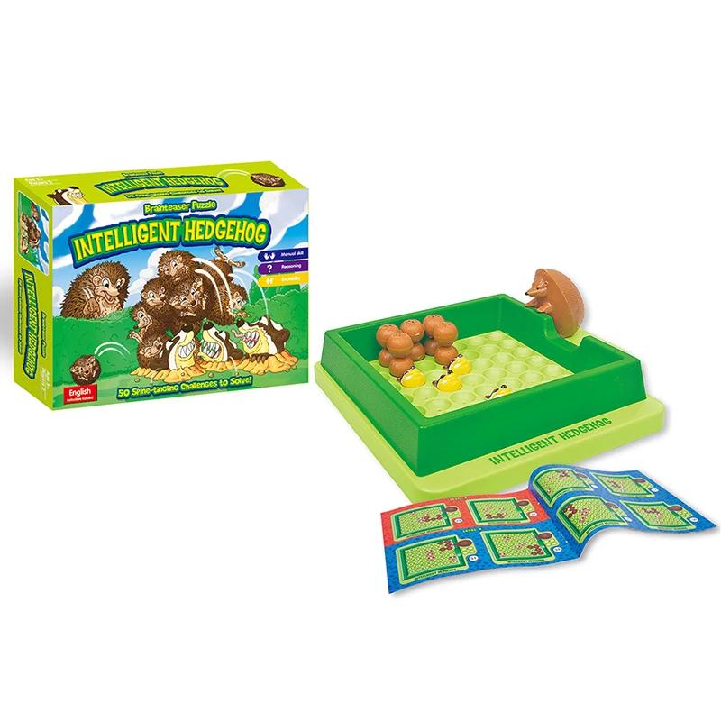 Hedgehog Board Games With Solution Skill-Building Puzzle Logic Game Toy Children Labyrinth Maze Game Toy Table Game Toy for Kids