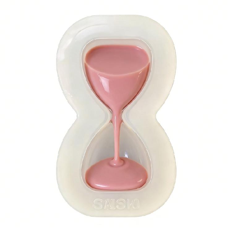 Pack of 2pcs Easy Clean Silicone Sand Clock Molds Perfect for Resin Art and Decorative Soap and Candle Creation