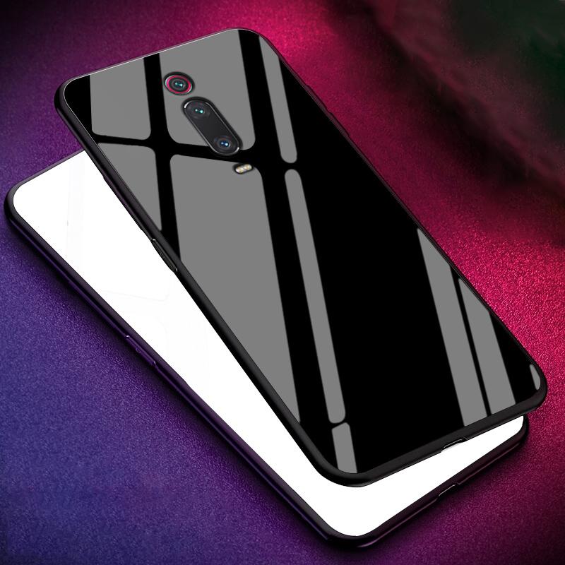Tempered Glass Case for Xiaomi Redmi K20 Pro 7A Note 8T 8 7 6 5 Pro Plus 6A Pocophone F1 Mi A2 Lite 9T Pro Mi9 SE Mi8 Lite Cover