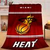 Heat Miami Team Spirit Blanket Flannel Throw for Sofa, Travel, Camping, Livingroom, Office, Chair and Bed Soft and Warm Holiday gifts